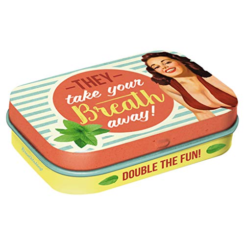 Nostalgic-Art Take my breath away, Pillendose aus Metall mit 15 g Pfefferminz-Dragees Nostalgic-Art Take my breath away, Pillendose aus Metall mit 15 g Pfefferminz-Dragees von Nostalgic-Art