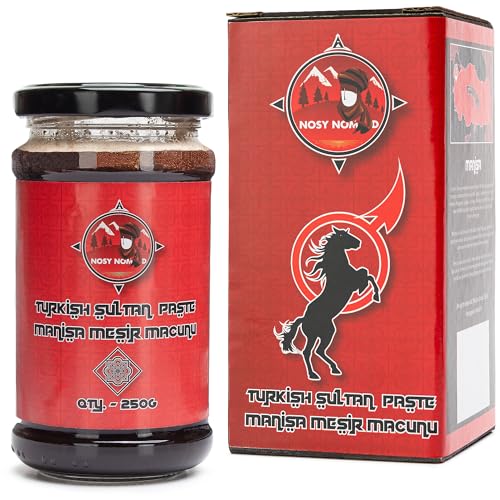 Nosy Nomad Manisa Mesir Macunu | Rein Natürliche Türkische Sultanpaste, eine Kraftvolle Mischung aus 41 Kräutern und Gewürzen, mit Ingwer, Gingko Biloba, Ginseng und mehr (Medium (250g)) Nosy Nomad Manisa Mesir Macunu | Rein Natürliche Türkische Sultanpaste, eine Kraftvolle Mischung aus 41 Kräutern und Gewürzen, mit Ingwer, Gingko Biloba, Ginseng und mehr (Medium (250g)) von Nosy Nomad