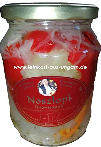 Noszlopi Apfelpaprika mit Krautgefüllt mild 700g Noszlopi Apfelpaprika mit Krautgefüllt mild 700g von Noszlopi