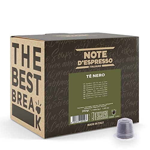 Note D'Espresso - Schwarzer Tee -Kapseln - ausschließlich kompatibel mit NESPRESSO - 100 caps von Note d'Espresso
