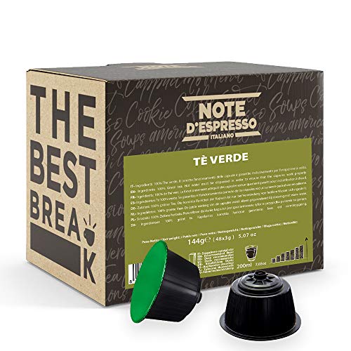 Note D'Espresso - Grüner Tee - Kapselmaschinen - ausschließlich kompatibel mit NESCAFE DOLCE GUSTO- 48 caps von Note d'Espresso