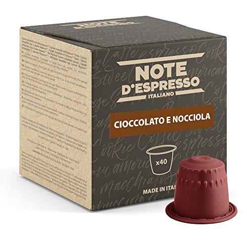 Note D'Espresso - Haselnuss-Schokolade - Kapselmaschinen - ausschließlich kompatibel mit NESPRESSO - 40 caps von Note d'Espresso