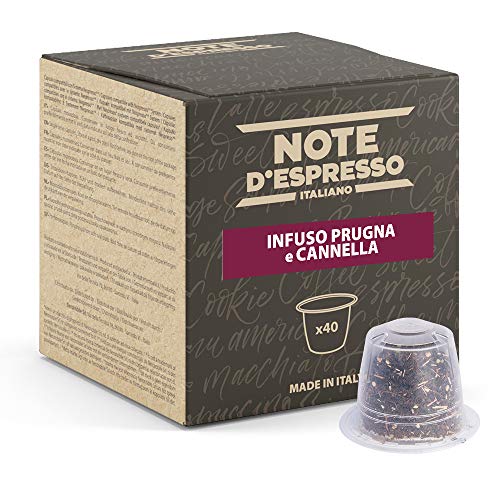 Note D'Espresso - Pflaume und Zimt - Kapselmaschinen - ausschließlich kompatibel mit NESPRESSO - 40 caps von Note d'Espresso