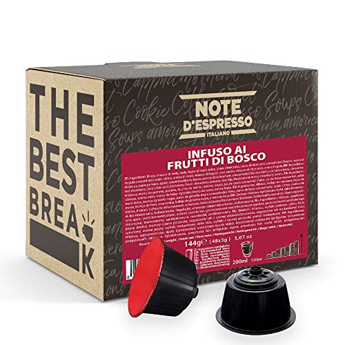 Note D'Espresso -Red Forrest Fruit Infusion - Kapselmaschinen - ausschließlich kompatibel mit NESCAFE DOLCE GUSTO- 48 caps von Note d'Espresso