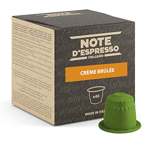 Note D'Espresso - Creme Brulee - Kapselmaschinen - ausschließlich kompatibel mit NESPRESSO - 40 caps von Note d'Espresso