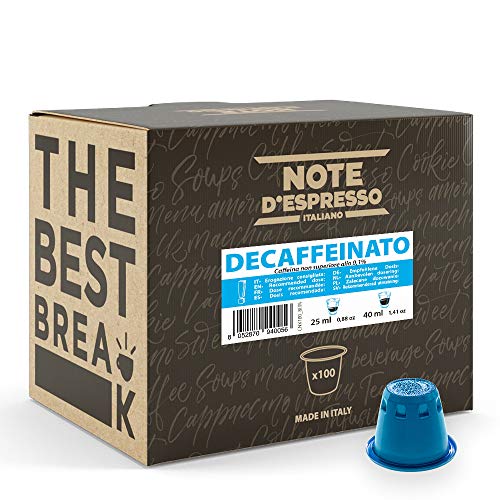 Note D'Espresso Decaffeinato Coffee Capsules Nespresso Compatible 5.6g x 100 capsules von Note d'Espresso