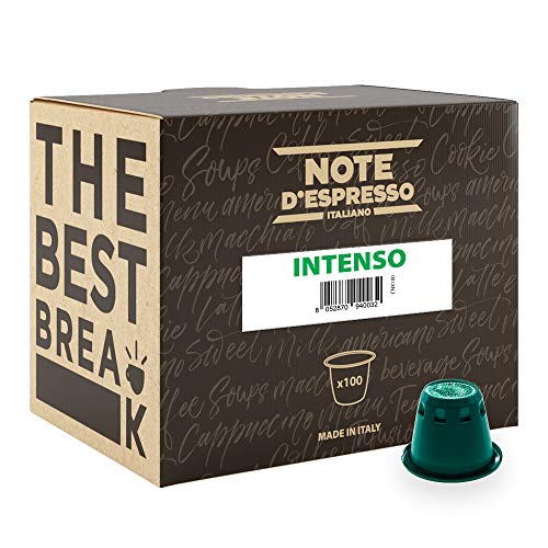 Note D'Espresso Intenso Coffee Capsules Nespresso Compatible 5.6g x 100 capsules von Note d'Espresso