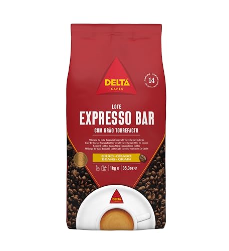 Röstkaffee mit glasierten Bohnen, ganze Bohne - Café Delta Expresso Bar 70/30 von Delta Cafés