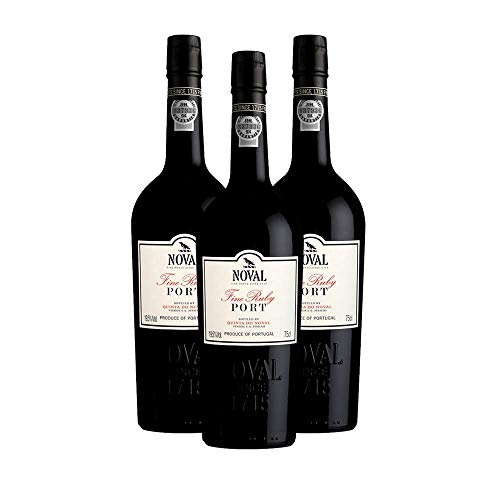Portwein Noval Fine Ruby - Dessertwein - 3 Flaschen von Quinta do Noval