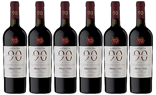 Novantaceppi Primitivo Puglia IGT Rotwein halbtrocken (6 x 0.75 l) von Novantaceppi