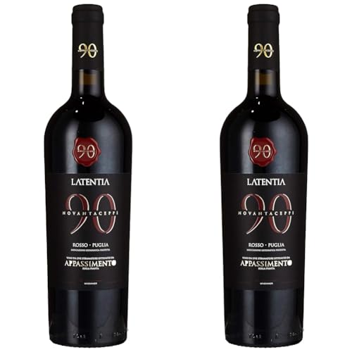 Novantaceppi Appassimento Puglia IGT Rotwein halbtrocken, 0,75 l (Packung mit 2) von Novantaceppi