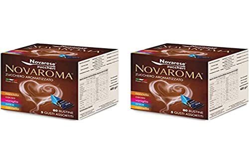Aromatisierter Zucker - 5 gemischte Aromen - 2 x 80 Beutel - Novarese Zuccheri Aromatisierter Zucker - 5 gemischte Aromen - 2 x 80 Beutel - Novarese Zuccheri von Novarese Zuccheri