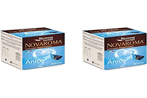 Aromatisierter Zucker - Anis - 2 x 80 Beutel - Novarese Zuccheri von Novarese Zuccheri