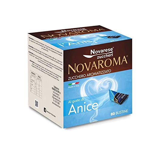 Aromatisierter Zucker - Anis - 80 Beutel - Novarese Zuccheri von Novarese Zuccheri