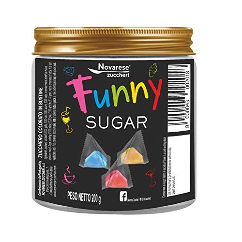 Funny Sugar, Farbiger Zucker - 40 pz - Novarese Zuccheri von Novarese Zuccheri