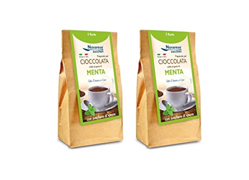 Heiße Schokolade - Minzgeschmack - 10x25g - 250g - Novarese Zuccheri von Novarese Zuccheri