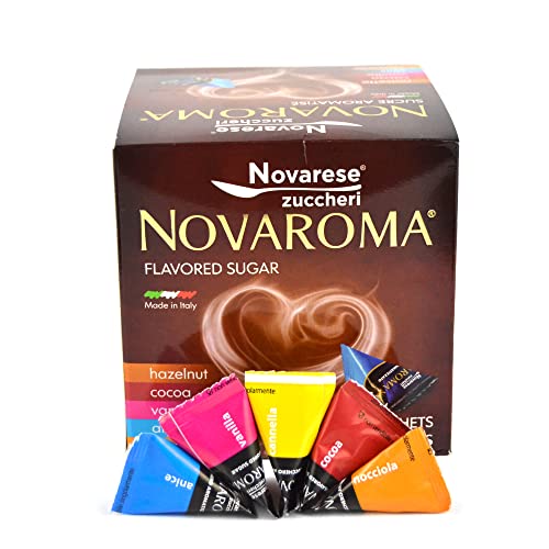 NOVAROMA FLAVOURED SUGAR 5 TASTED 80 SACHETS NOVAROMA FLAVOURED SUGAR 5 TASTED 80 SACHETS von Novarese Zuccheri