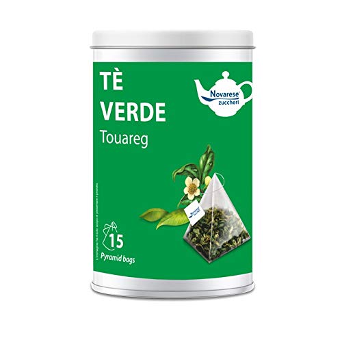 Tè Verde Tuareg, Glas mit 15 pyramidenförmigen Filtern von 2 g - Novarese Zuccheri von Novarese Zuccheri
