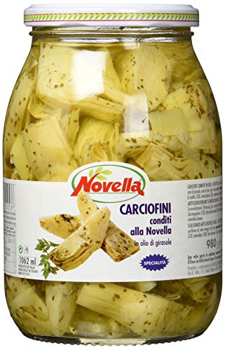 Novella Ital. Artischockenherzen gekräutert in Öl, 2er Pack (2 x 950 g) von COXZD
