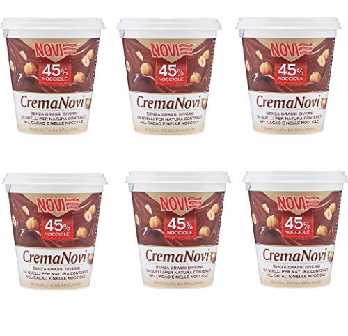 6x Novi Haselnusscreme 45% Haselnüsse schokolade 200g Brotaufstrich Aufstrich 6x Novi Haselnusscreme 45% Haselnüsse schokolade 200g Brotaufstrich Aufstrich von Novi