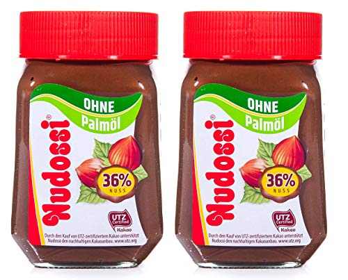 Nudossi Glas Brotaufstrich ohne Palmöl 2er Pack (2x300 g) von Nudossi