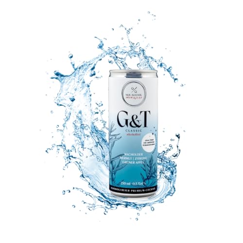 G&T Classic (91 Falstaff-Punkte) - Alkoholfreie Alternative zu Gin & Tonic - Ready to Drink (24) inkl. Pfand von Null Alkohol