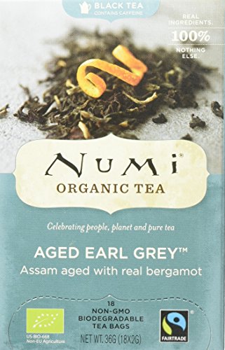 Numi Organic Aged Earl Grey - Bergamot Assam 18 Beutel, 3er Pack (3 x 36 g) - Bio von Numi