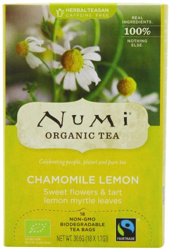 Numi Organic Chamomile Lemon - Sweet Meadows 18 Beutel, 3er Pack (3 x 31 g) - Bio von Numi