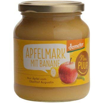 Apfelmark ungesüßt mit Banane 360g von Nur Puur