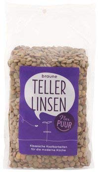 Braune Teller-Linsen 500g von Nur Puur