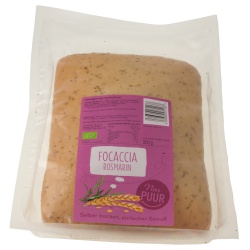 Focaccia mit Rosmarin zum Aufbacken von Nur Puur