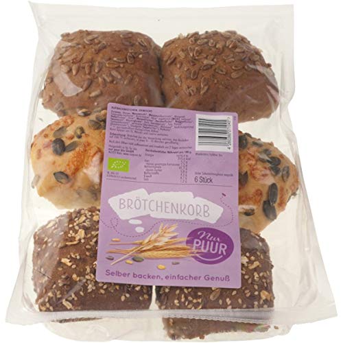 Nur Puur Brötchen-Mix zum Aufbacken (300 g) - Bio von Nur Puur