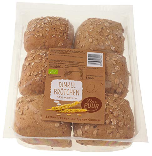 Nur Puur Dinkel-Brötchen Vollkorn 300g, 2er Pack Nur Puur Dinkel-Brötchen Vollkorn 300g, 2er Pack von Nur Puur