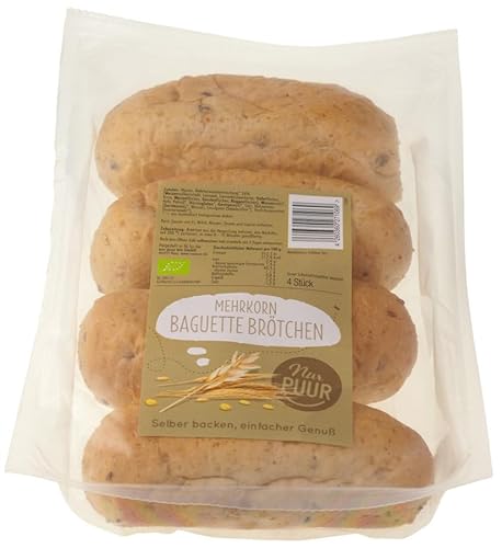 Nur Puur Mehrkorn-Baguettebrötchen, 300g (1) von Nur Puur