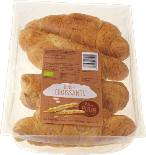 Dinkel Croissant, 4 Stück 2 x 200 gr von nur puur