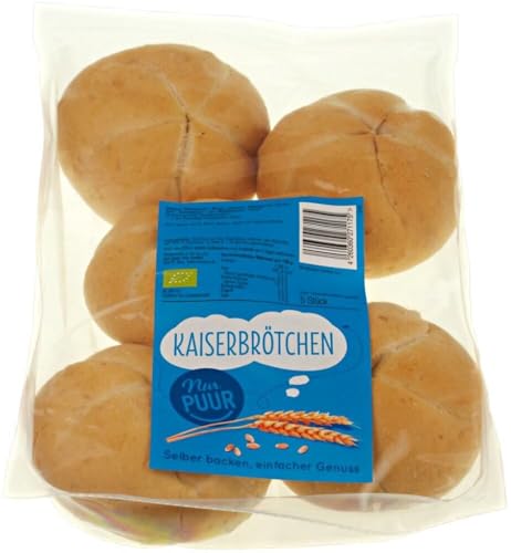 nur puur Bio Kaiserbrötchen, 5 Stück (2 x 250 gr) von nur puur