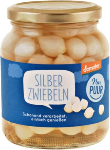 nur puur Bio Silberzwiebeln, süß-sauer Demeter (2 x 340 gr) von nur puur