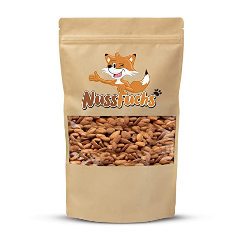 Aprikosenkerne bitter 1kg bittere ganze Aprikosenkerne ungesalzen ungeröstet naturbelassen ganze Kerne extra hoher bitter Anteil - 100% naturreines unbehandeltes Naturprodukt NussFuchs(1kg) von NussFuchs
