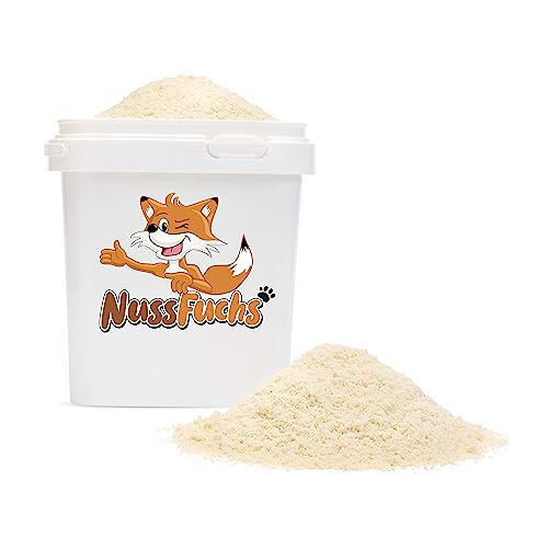 Mandelmehl 1kg - aus blanchierten Mandeln - glutenfrei backen - fein gemahlen - Mandelmehl naturbelassen - reich an Proteinen - Mandelmehl - ideal für glutenfreies Backen - NussFuchs (1kg Eimer) von NussFuchs