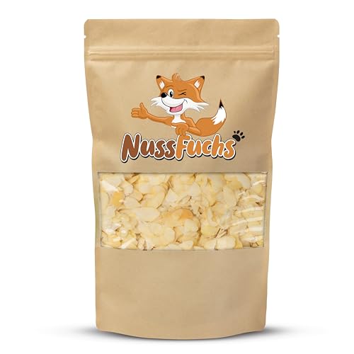 Mandeln gehobelt 1kg-2kg - Mandeln blanchiert - geschält/ohne Haut - Mandelflocken ungeröstet & ungesalzen - ideal zum Backen und für kreative Rezepte - süßlich-nussig - NussFuchs (1kg Beutel) von NussFuchs