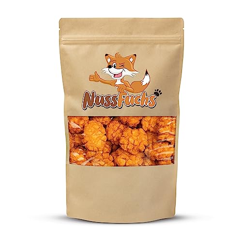 Reiscracker scharf 500g–1,5kg – asiatisches Reisgebäck mit chili Geschmack – knusprig würzig pikant aromatisiert ungezuckert - frittiert mit Sojasoße - NussFuchs (1 kg im Beutel) von NussFuchs