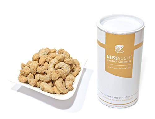 Gebrannte Cashewkerne | Gebrannte Nüsse Inhalt: 250g | ohne Zusatz- und Konservierungsstoffe | Gebrannte Cashew mit wenig Zucker von Nusssucht