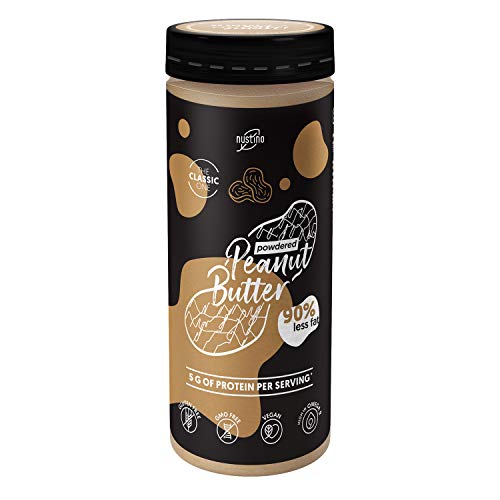 Nustino Erdnussbutter in Pulverform Nustino Powdered Peanut Butter 200 Gramm 100 % Natürliche Inhaltsstoffe 0,2 kilo von Nustino
