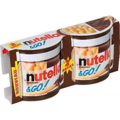 Nutella Value Pack Nutella & Go! 2 Packungen 104G (Set von 4 oder 8 Packungen) von Nutella Value Pack