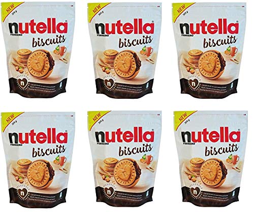 6 Packungen à 304 g NUTELLA KISCUITS, knusprige Kekse mit weichem Herz, gefüllt mit dem einzigartigen Geschmack von NUTELLA Ferrero, 6 x 304 g von Nutella