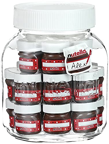 Ferrero nutella (R) Friends Edition – Personalisierbare Mini nutella (R) Gläser für ein individuelles Geschenk – 21 x 30 g von Nutella