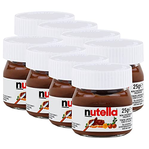 Nutella Ferrero Nutella Kleines Mini Design Glas 8er Set a 25g, Brotaufstrich, Nussnugatcreme, Schokoladen Auftrich Nutella Ferrero Nutella Kleines Mini Design Glas 8er Set a 25g, Brotaufstrich, Nussnugatcreme, Schokoladen Auftrich von Nutella