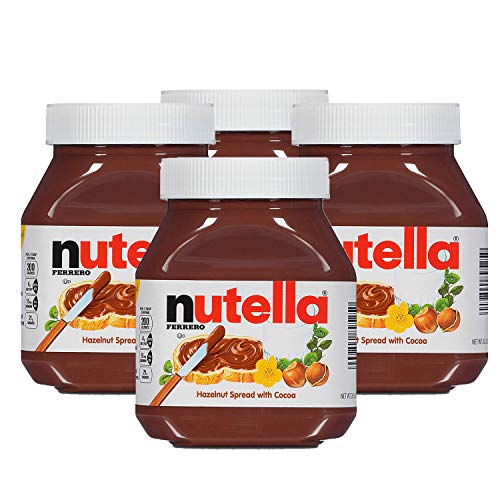 Nutella Schokoladen-Haselnussaufstrich mit Kakao - 4er Pack, 4 x 750 g von Nutella