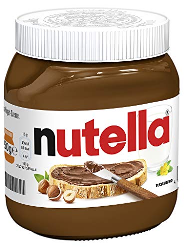 nutella - Nuss-Nugat-Creme, 1 Glas mit 450 g, leckere Haselnuss-Creme als Aufstrich oder für Rezepte von Nutella