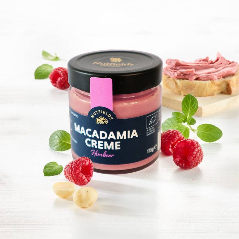 Macadamia-Himbeercreme Bio von Nutfields